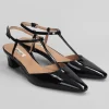 SANDALI BIBI LOU SLINGBACK NERO VERNICE